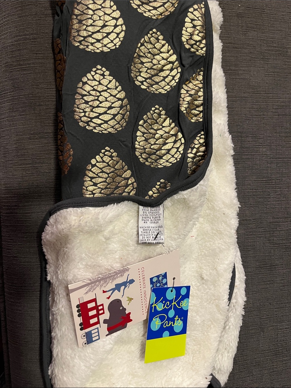 Kickee Pants Sherpa Lined Stroller Blanket